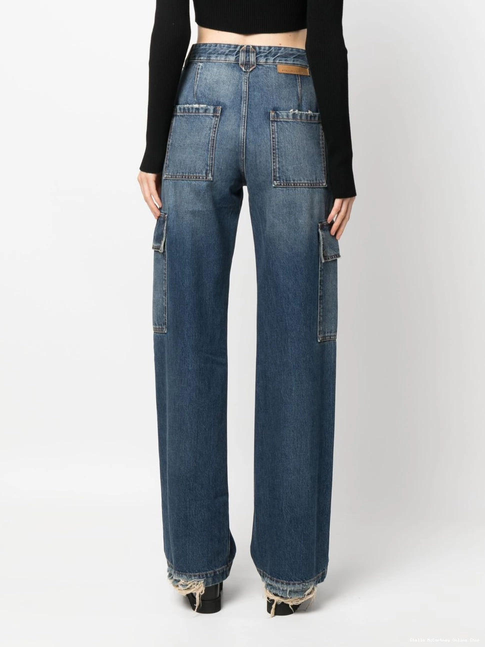 Affordable cargo-pockets McCartney straight-leg jeans Women Stella 0731